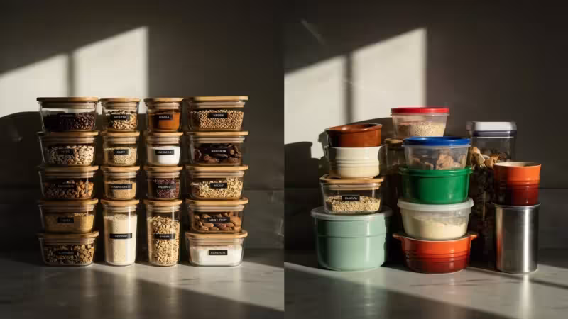 Food Storage Containers: Matching Sets vs Mix - guide