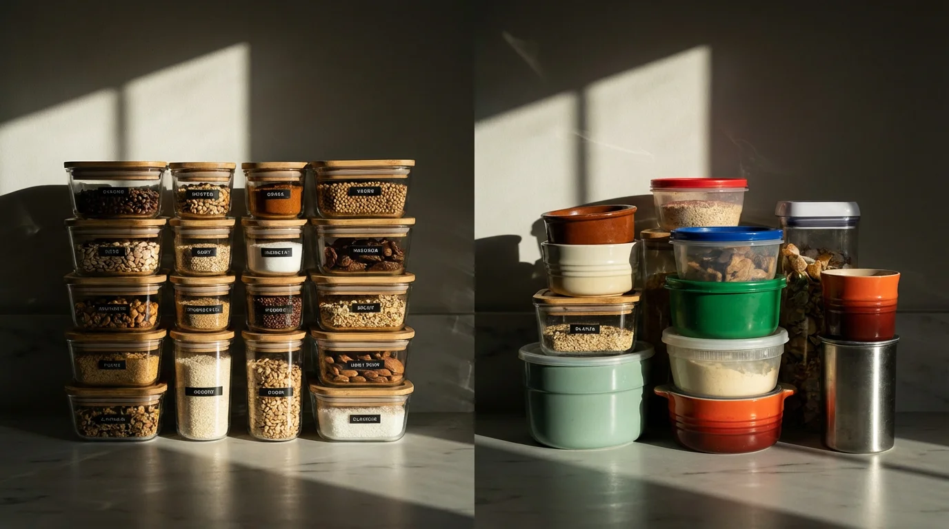 Food Storage Containers: Matching Sets vs Mix - guide