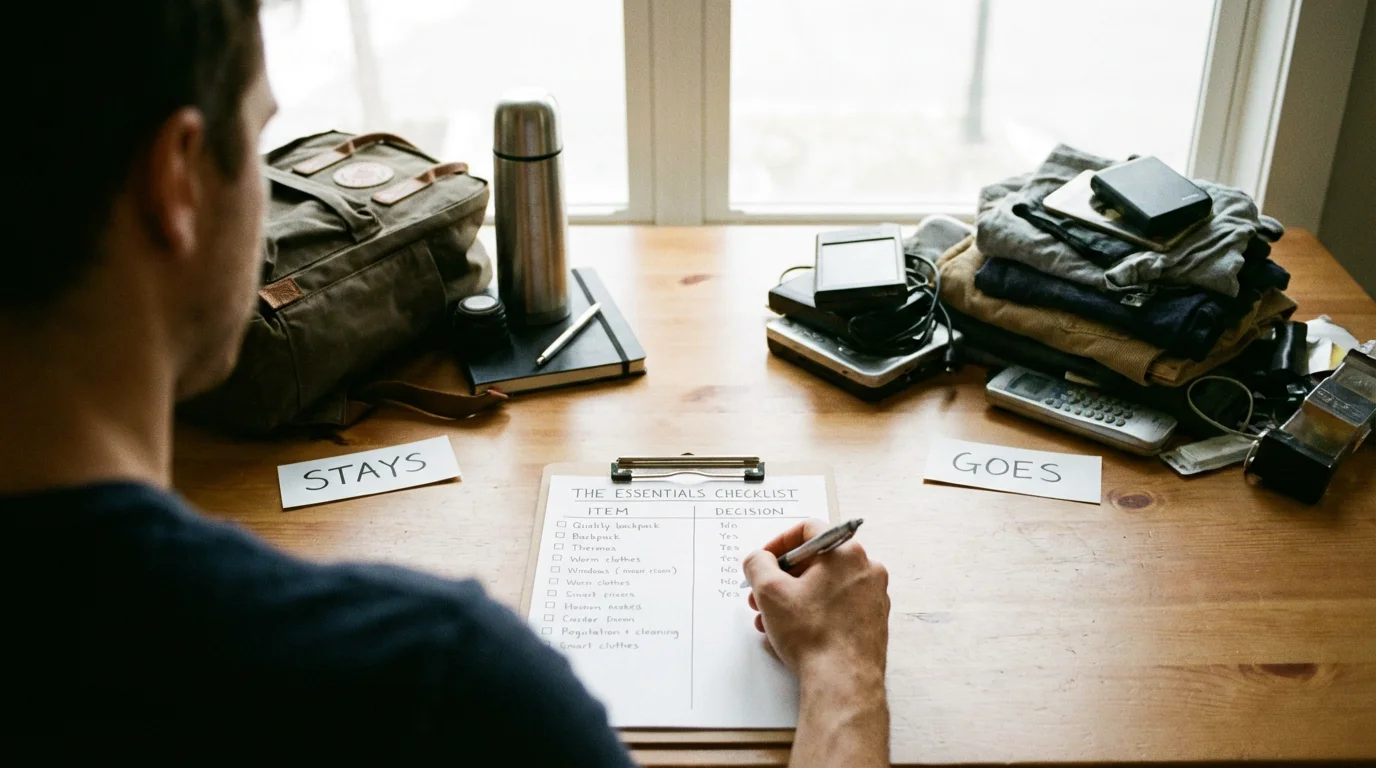 The Essentials Checklist: What Stays and What Goes illustration